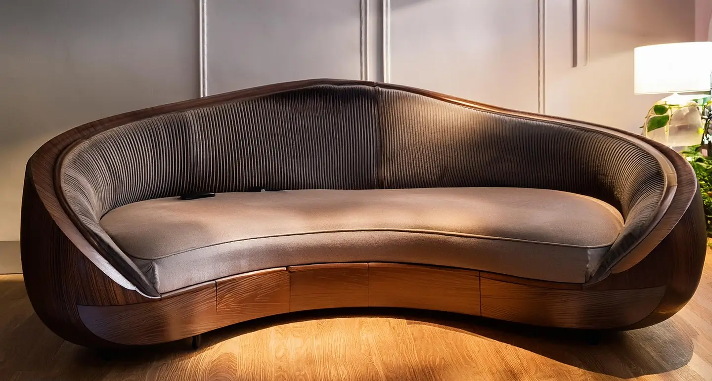 Custom Curved Sofa