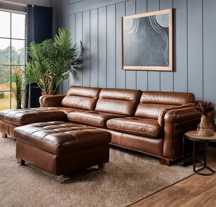 Custom Leather Sofa