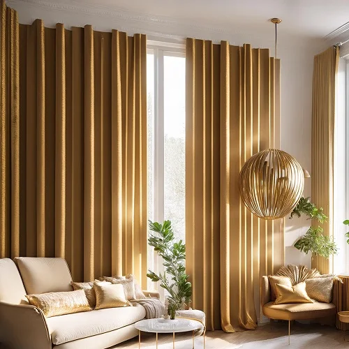 Gold Curtains