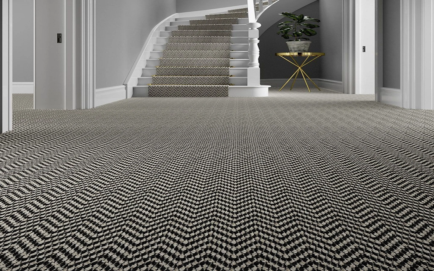 black and white carpets w1