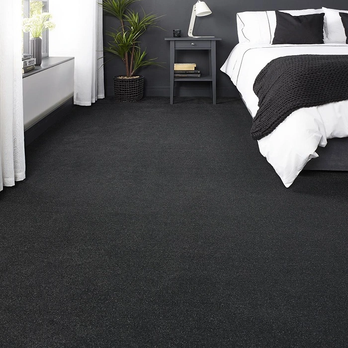 black carpets bedroom