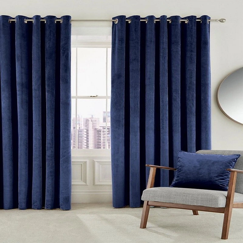 blue curtains for windows