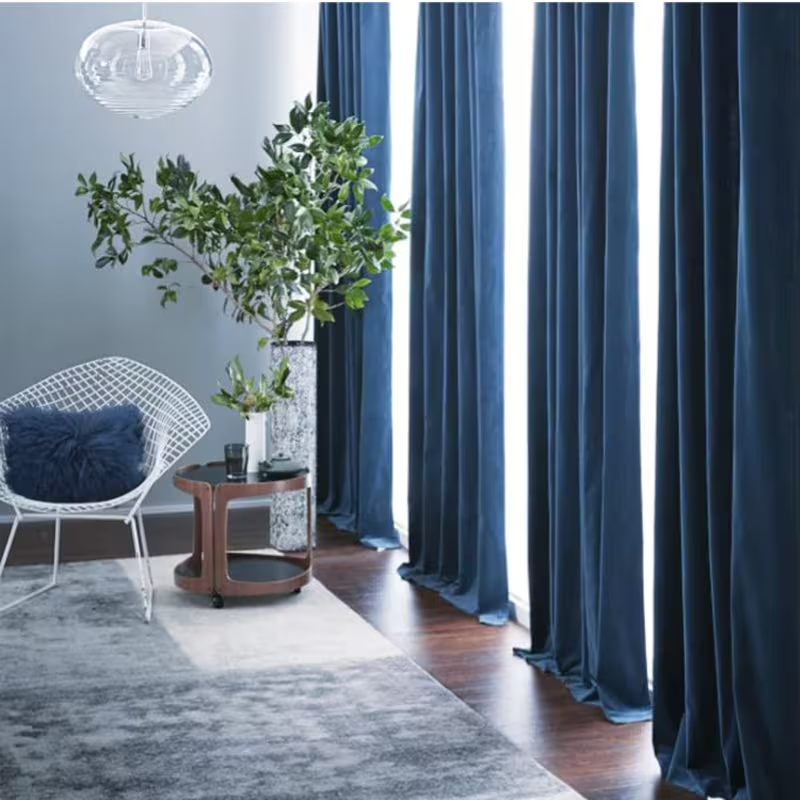 blue-curtains