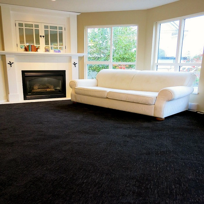 living room black carpets