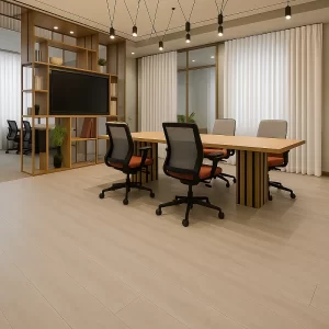 Linen Curtains in Office