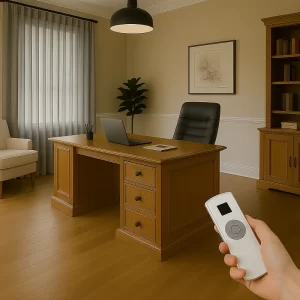 Motorized Curtains in Office