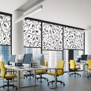 Printed Blind in Office