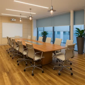 Roller Blinds in Conference Room