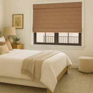 Roman Blind in Bedroom