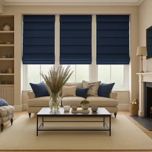 Roman Blind in Living Room