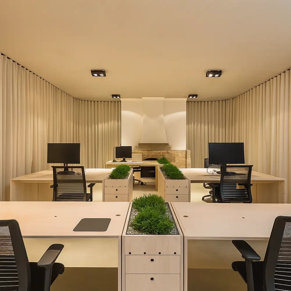 Beige Blackout Curtains Commercial