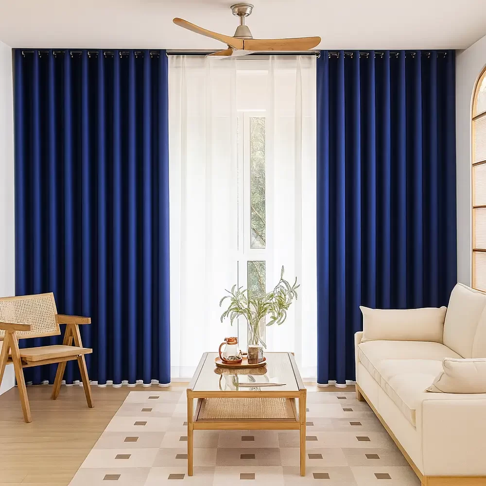 Blue Blackout Curtains Residential