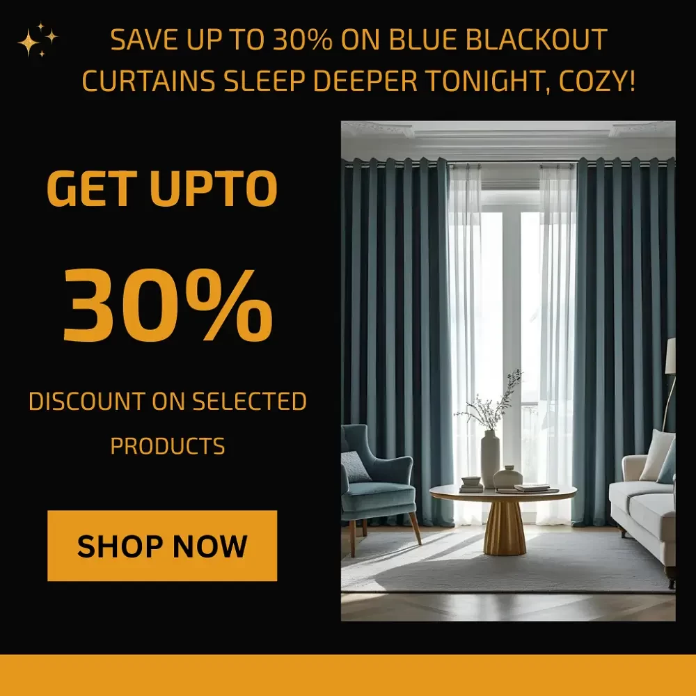 Blue Blackout Curtains