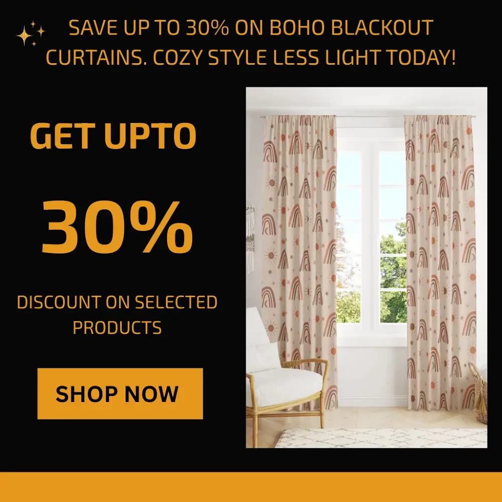 Boho Blackout Curtains