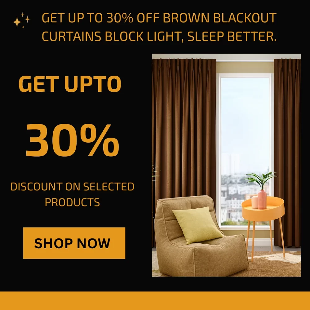 Brown Blackout Curtains