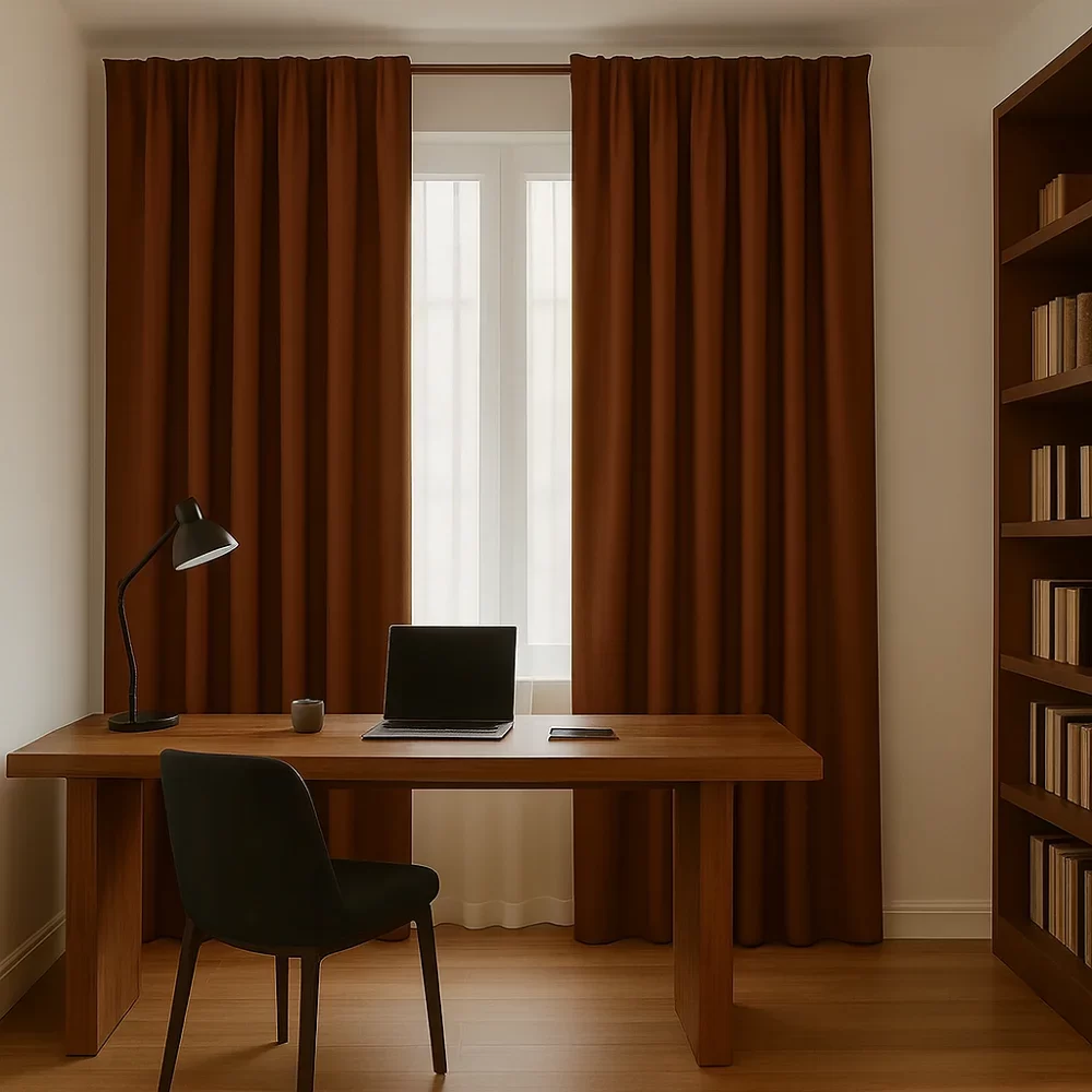 Brown Blackout Curtains [Commercial]