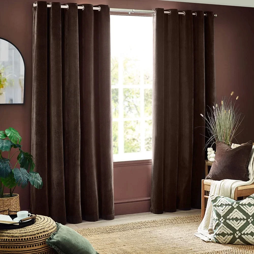 Brown Curtains