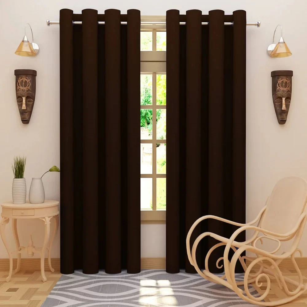 Brown Curtains