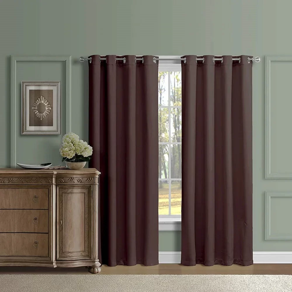 Brown Curtains