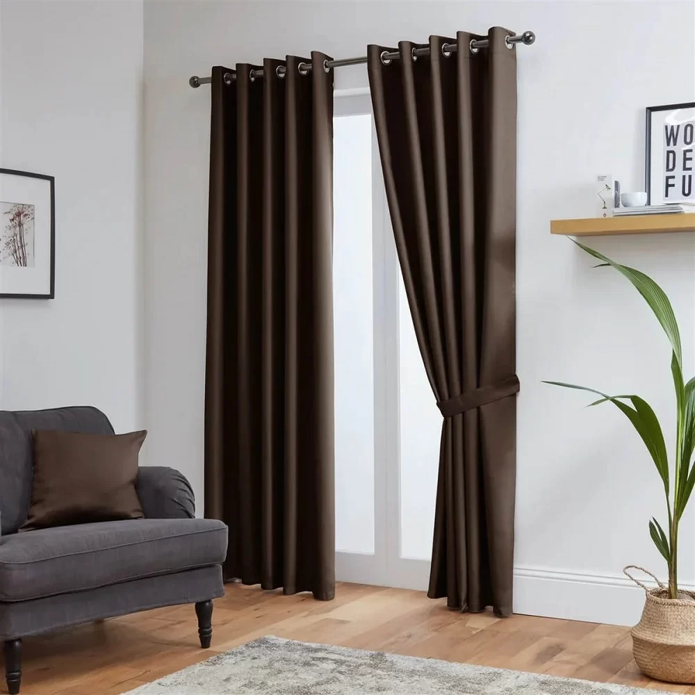 Brown Curtains