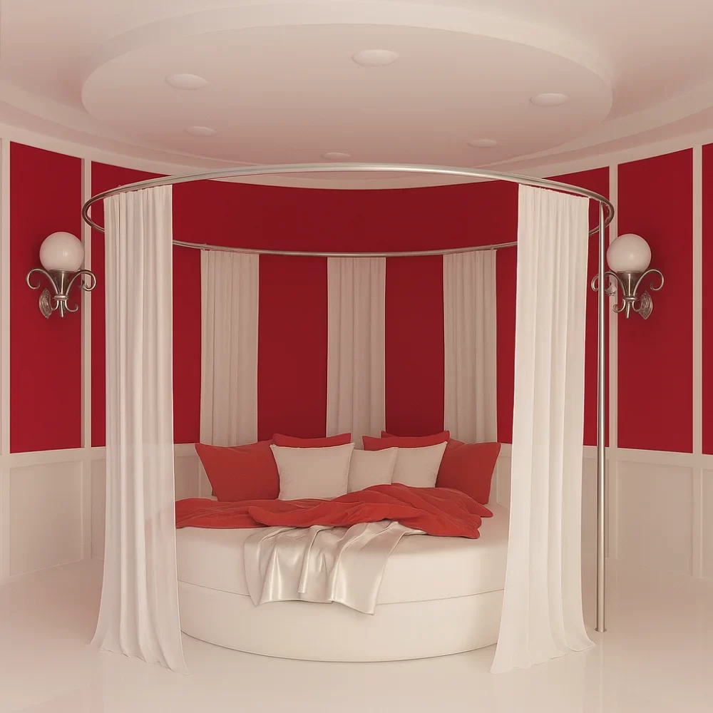 Commercial Bed With Curtains