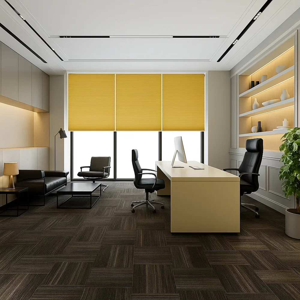 Commercial Yellow Blinds