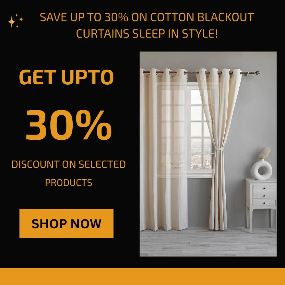 Cotton Blackout Curtains