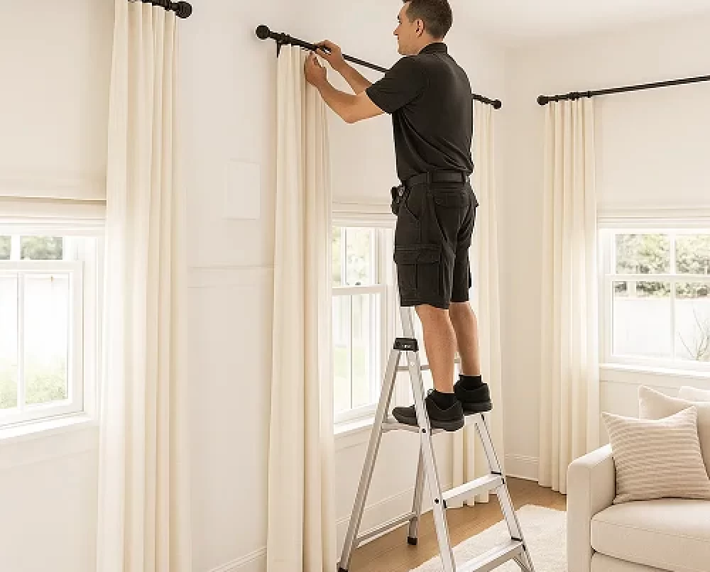 Curtain Installation in Residential
