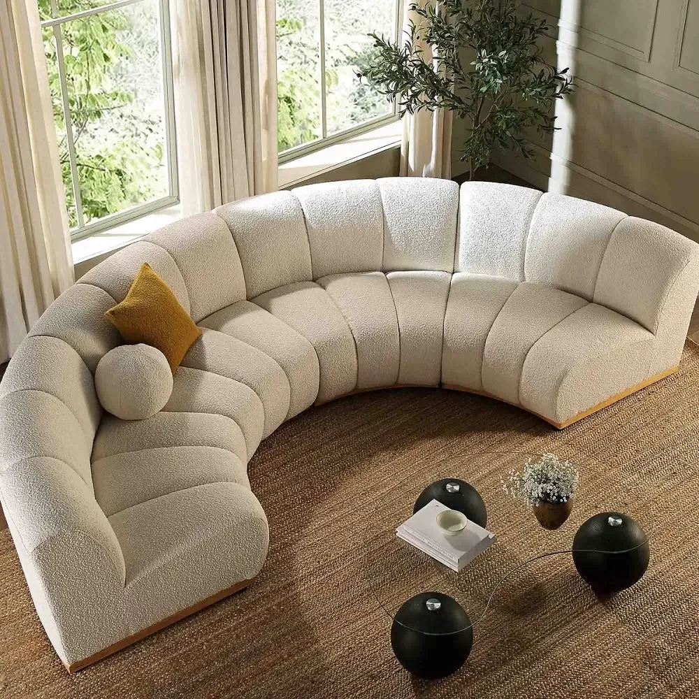 Custom Curved Sofa