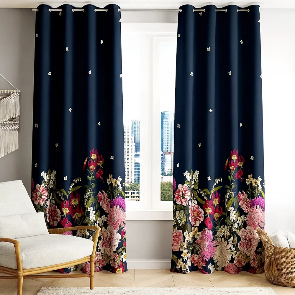 Floral Curtains Residential