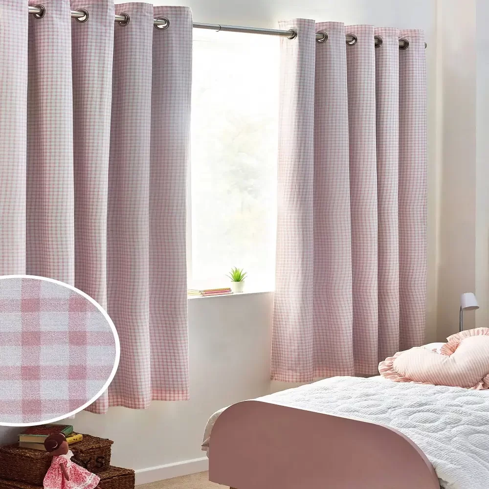 Gingham Blackout Curtains