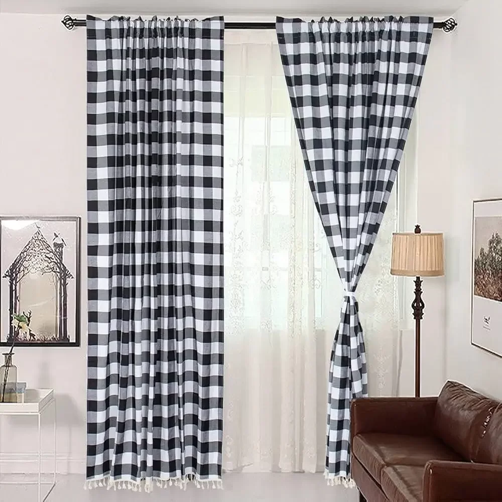 Gingham Blackout Curtains