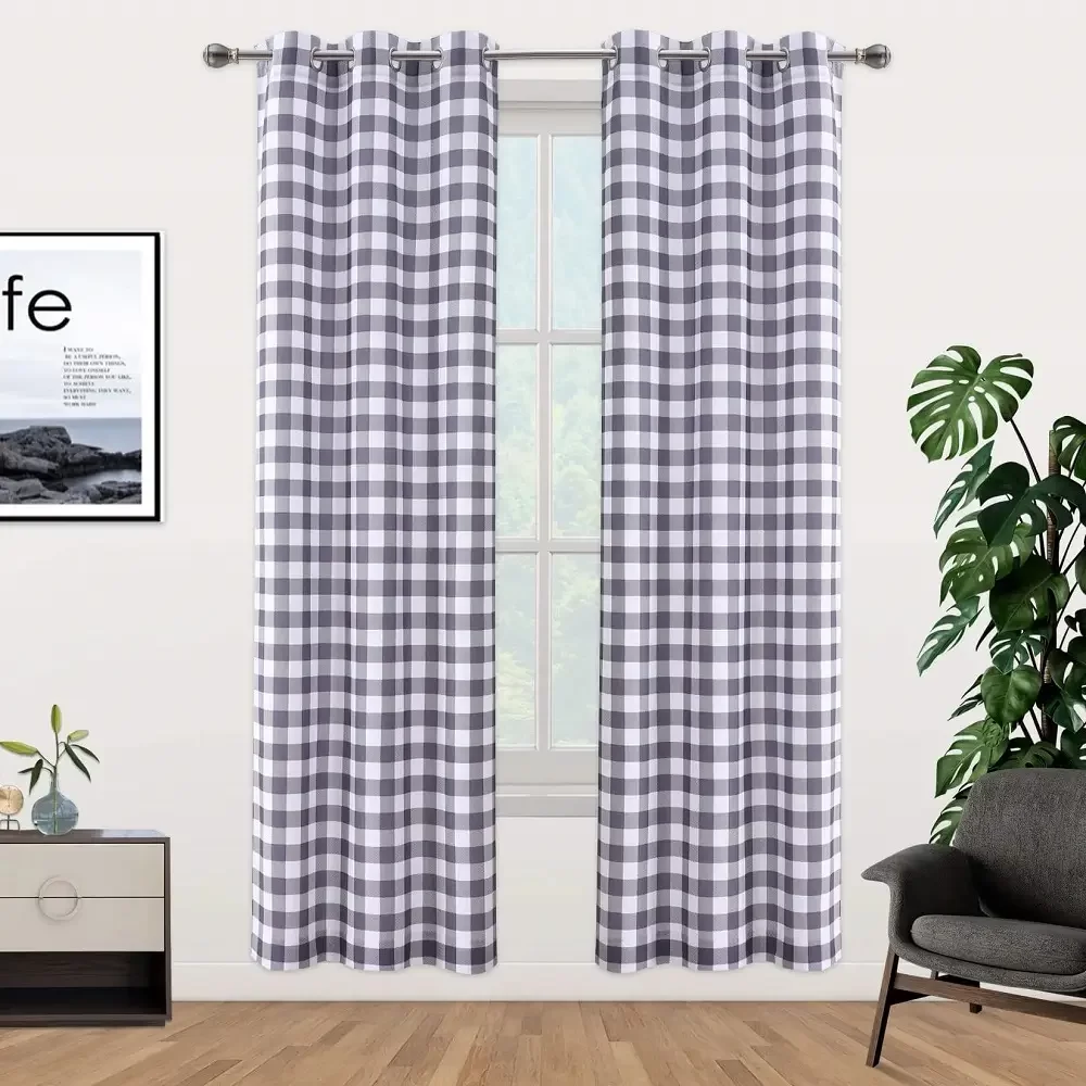 Gingham Blackout Curtains