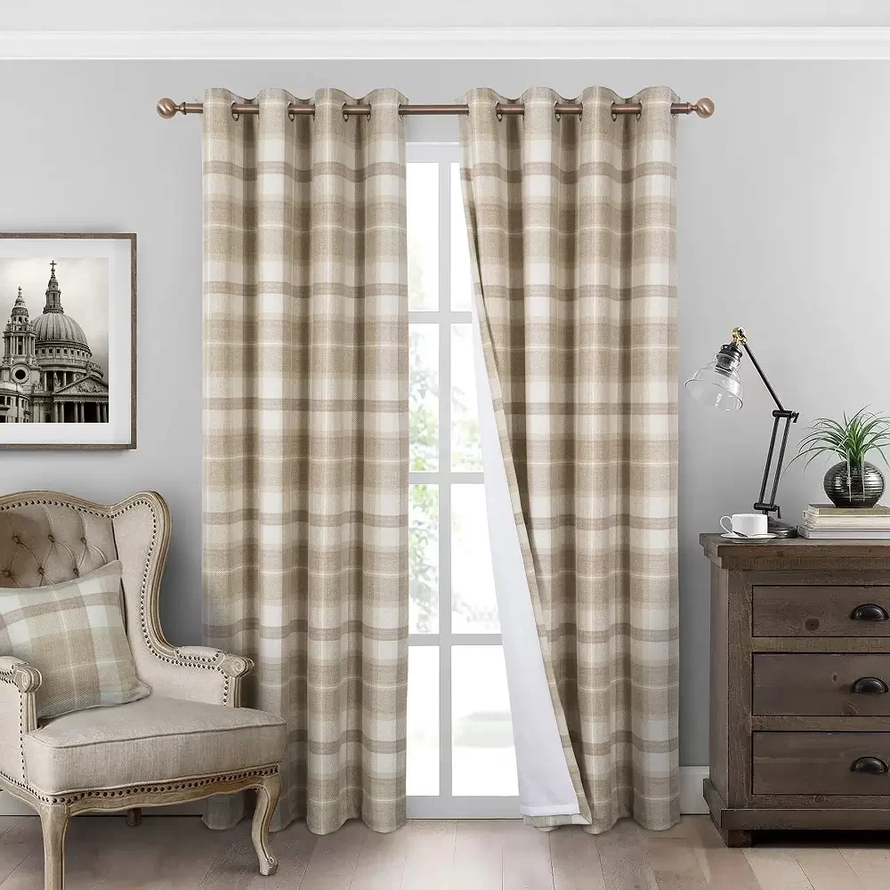 Gingham Blackout Curtains