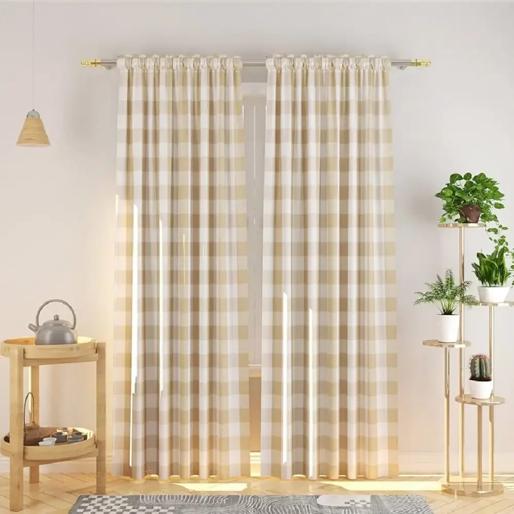Gingham Blackout Curtains