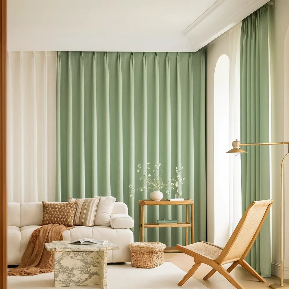 Green Blackout Curtains [Residential]