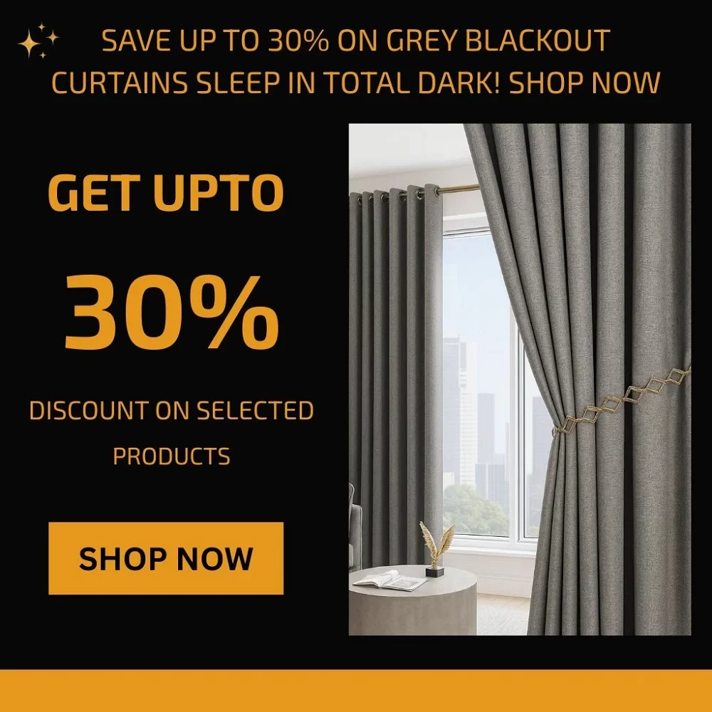 Grey Blackout Curtains