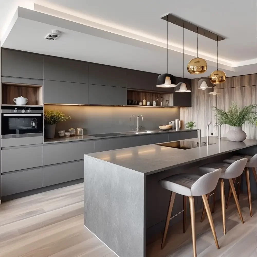 Grey Modern Kitchen Renovation