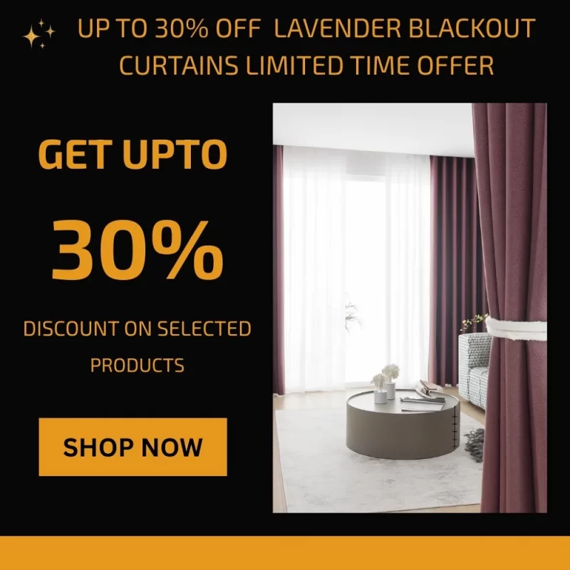 Lavender Blackout Curtains