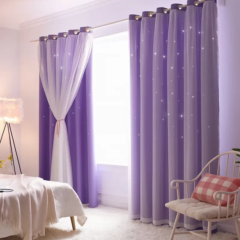 Mauve Curtains [Layered Mauve Curtains]