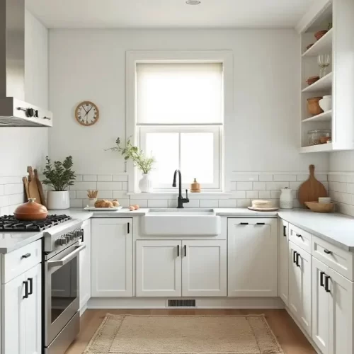 Modern White Kitchen Renovation