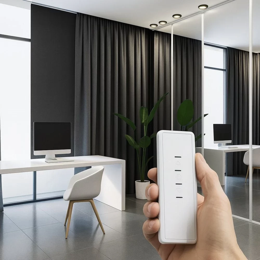 Motorized Blackout Curtains [Commercial]