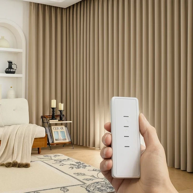 Motorized Blackout Curtains [Pleated Motorized Blackout Curtains]