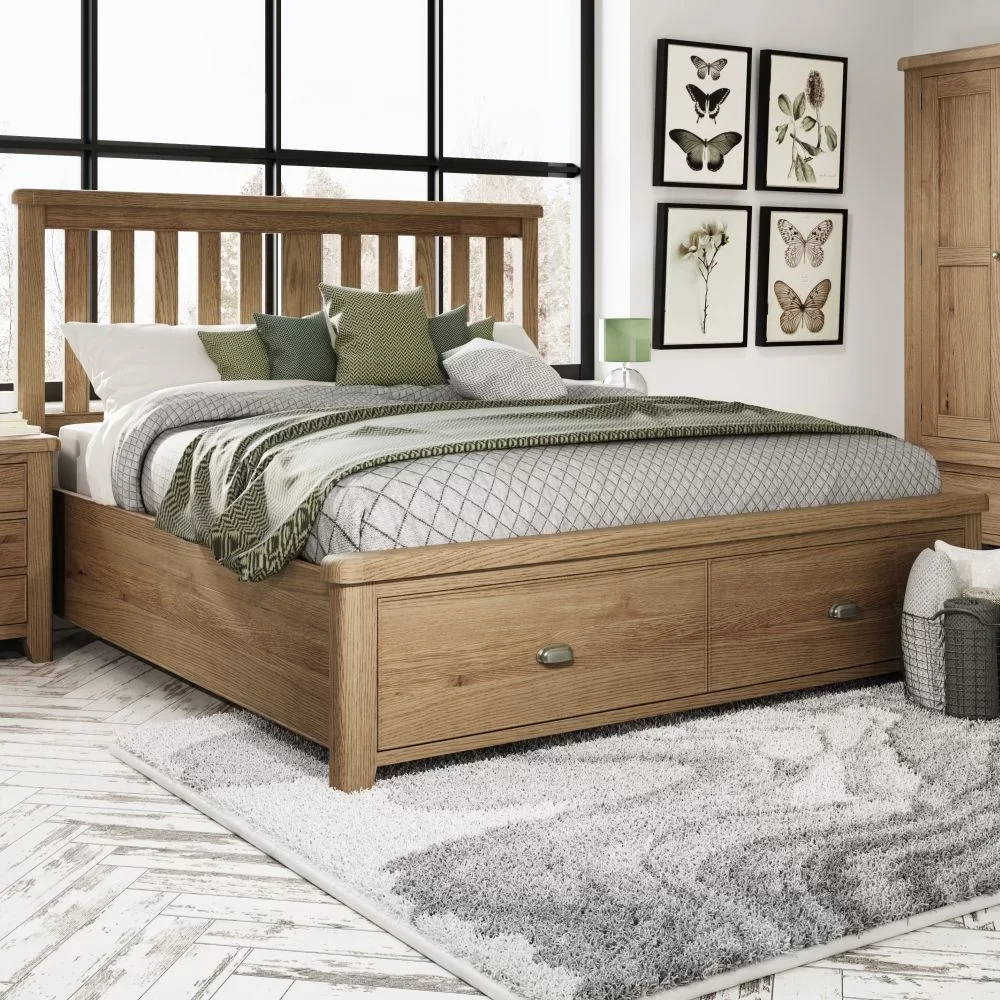 Oak Wood Bed S2