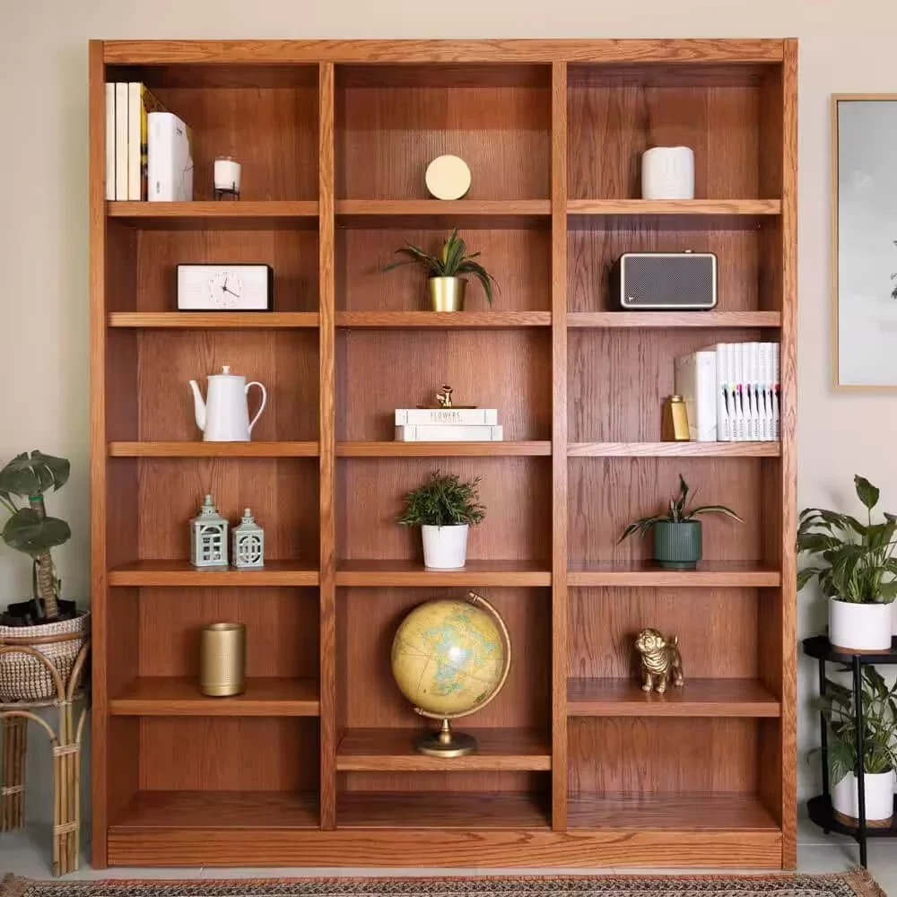 Oak Wood Bookcase 3