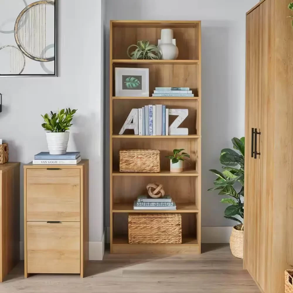 Oak Wood Bookcase 7