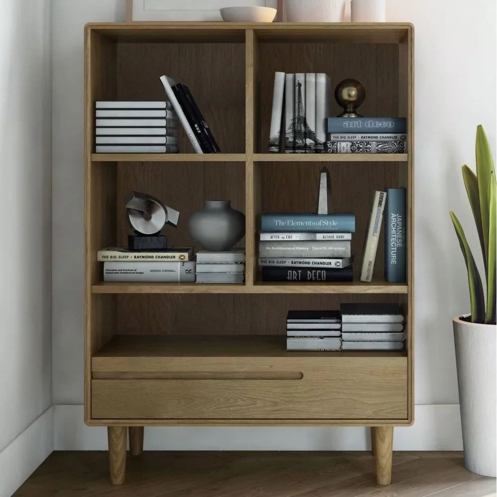 Oak Wood Bookcase