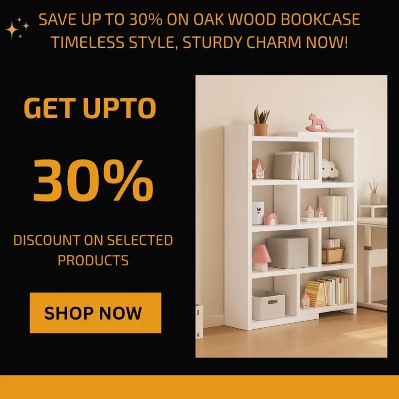 Oak Wood Bookcase