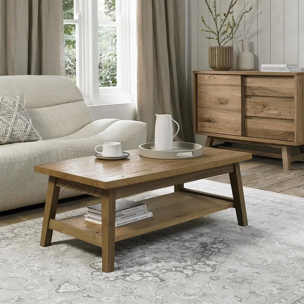 Oak Wood Coffee Table