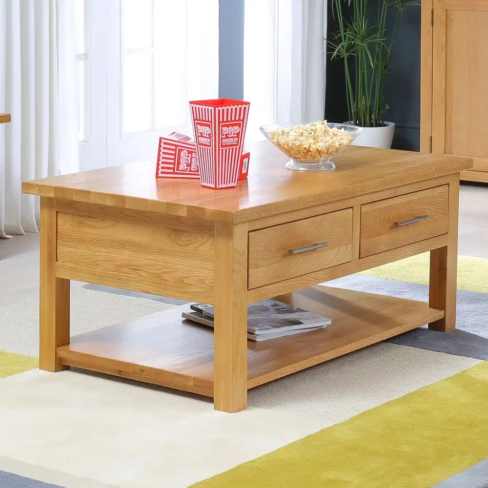 Oak Wood Coffee Table